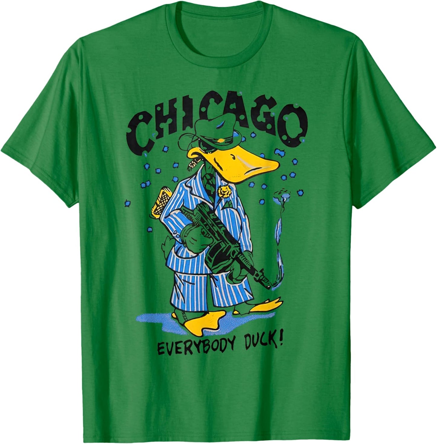 Chicago Everybody Duck Gangster T-Shirt - T-Shirt | Irish Green
