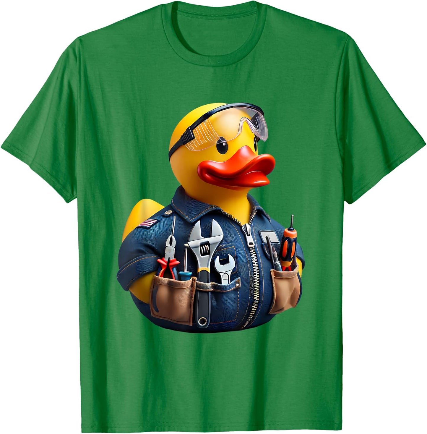 Electrician Rubber Duck Ducky Duckie T-Shirt - T-Shirt | Irish Green