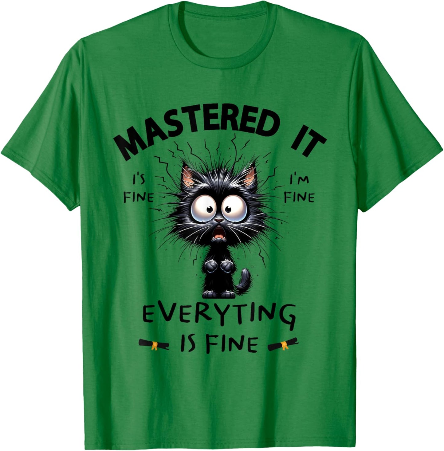 Masters Mastered It Funny Graduate Master Degree Graduation T-Shirt - T-Shirt | Irish Green