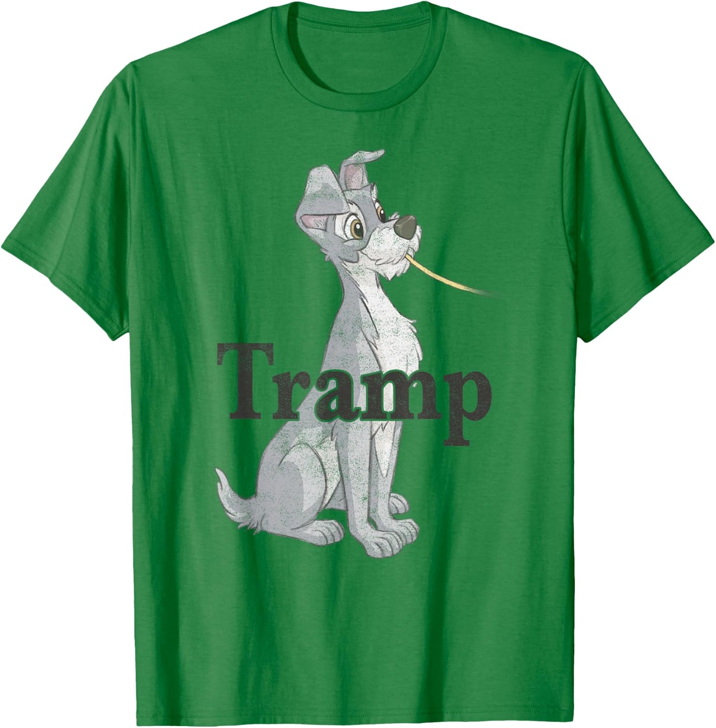 Disney Lady and The Tramp Spaghetti Tramp Couples T-Shirt - T-Shirt | Irish Green