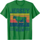 Best Cow Mom Women - Vintage Cattle Jersey T-Shirt - T-Shirt | Irish Green