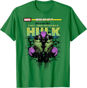 Marvel What If Wolverine Was The Incredible Hulk Comic Cover T-Shirt - T-Shirt | Irish Green