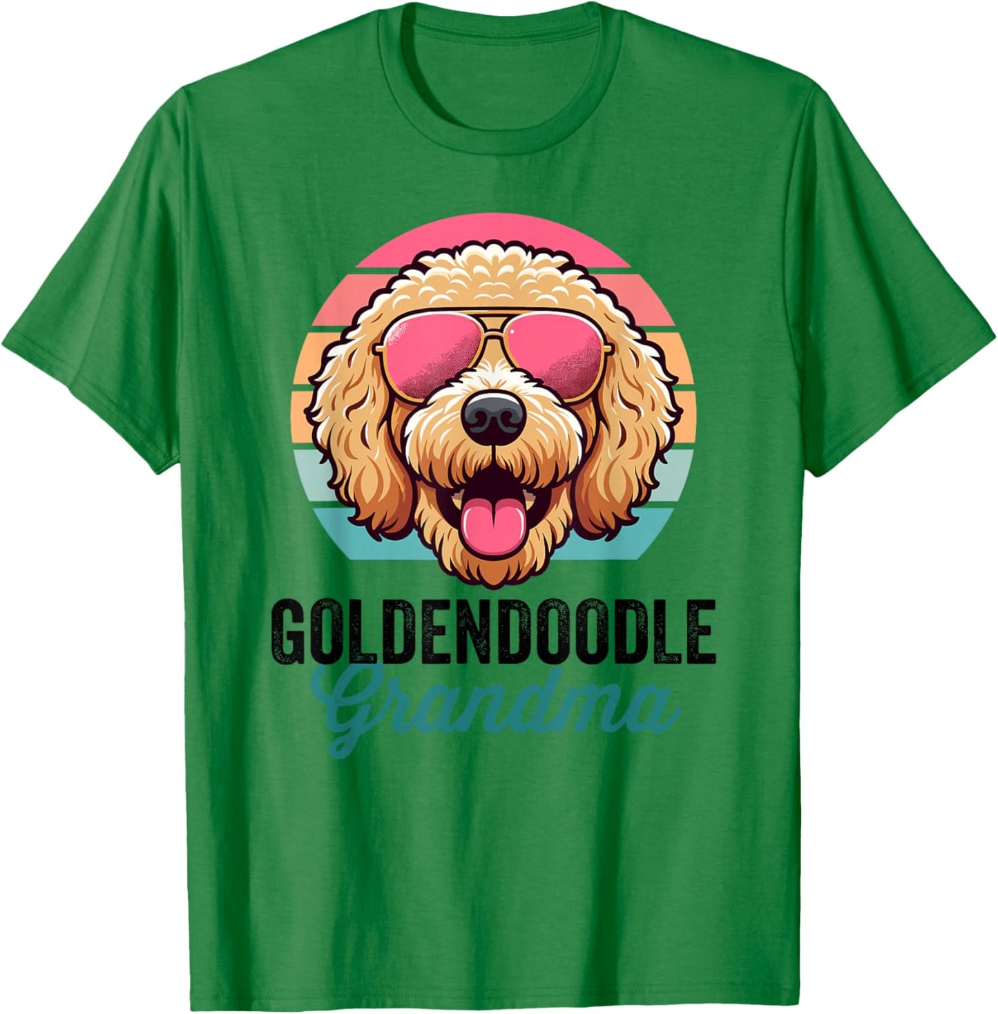 Golden Doodle Dog, Nana, Goldendoodle Grandma T-Shirt - T-Shirt | Irish Green