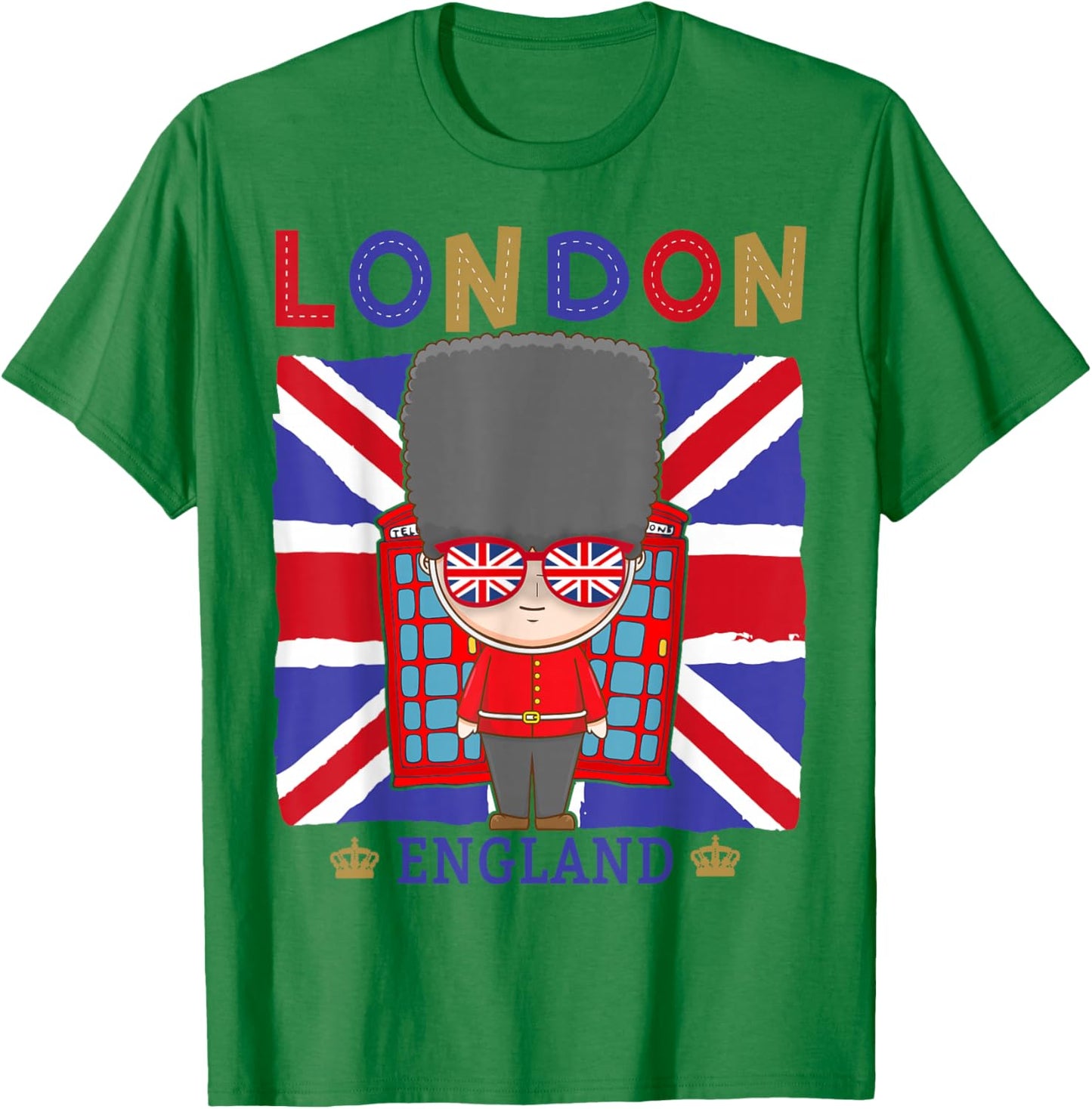 London Souvenirs Idea for Kids & English British Memorabilia T-Shirt - T-Shirt | Irish Green