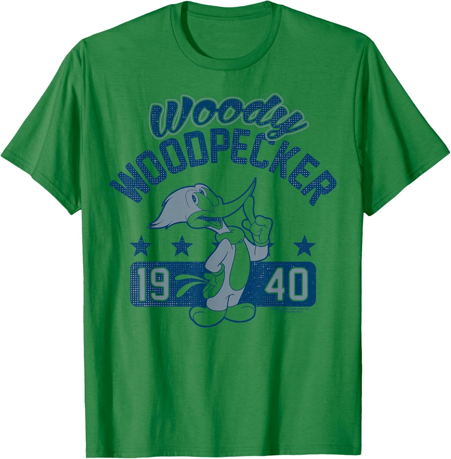 Woody Woodpecker Vintage 1940 Portrait T-Shirt - T-Shirt | Irish Green