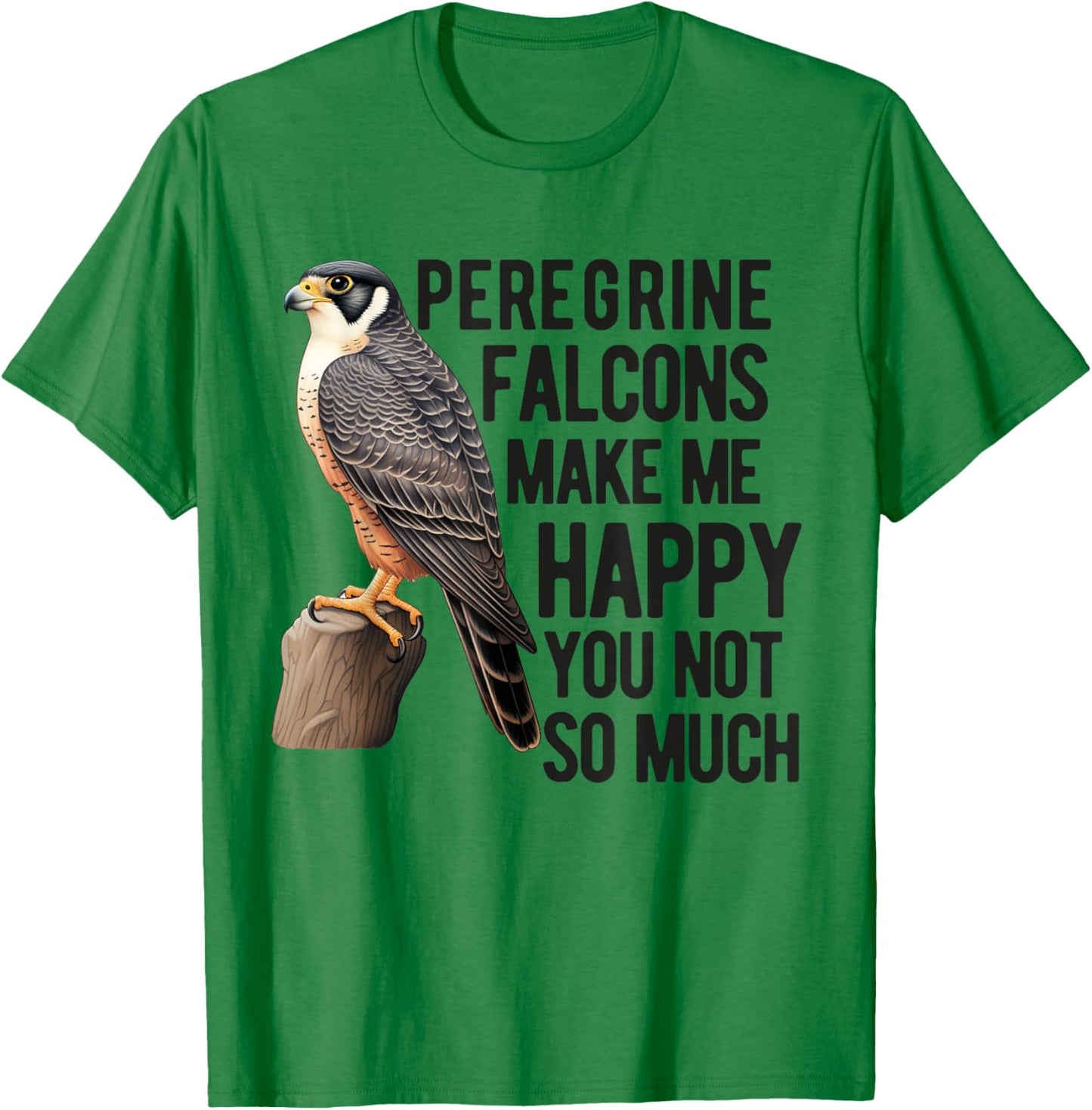 Peregrine Falcon Men Women Falconer Falconry BirdWatching T-Shirt - T-Shirt | Irish Green
