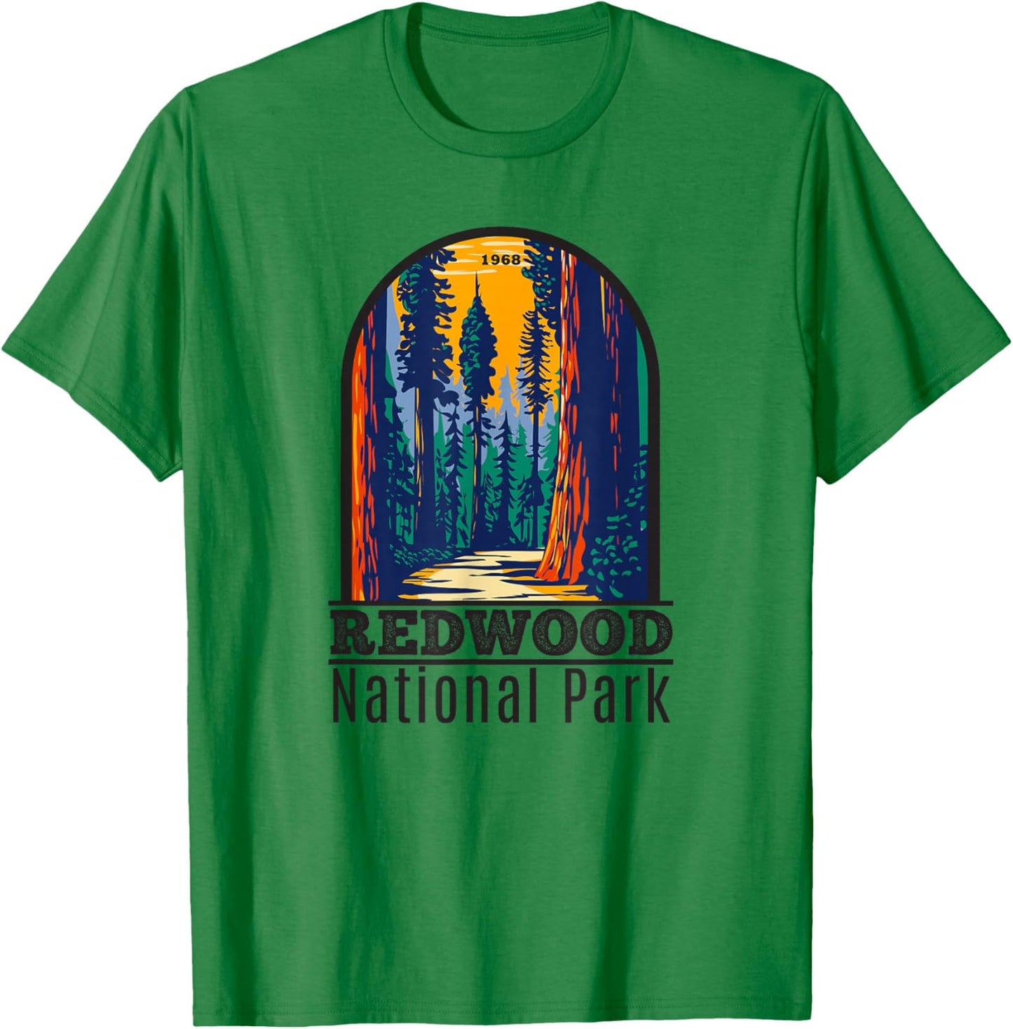 Redwood National Park Vintage Small T-Shirt - T-Shirt | Irish Green