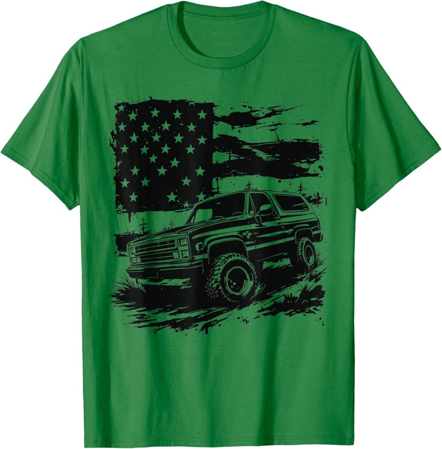 73-91 K5 Blaze Second Generation Patriotic USA Flag K5 T-Shirt - T-Shirt | Irish Green