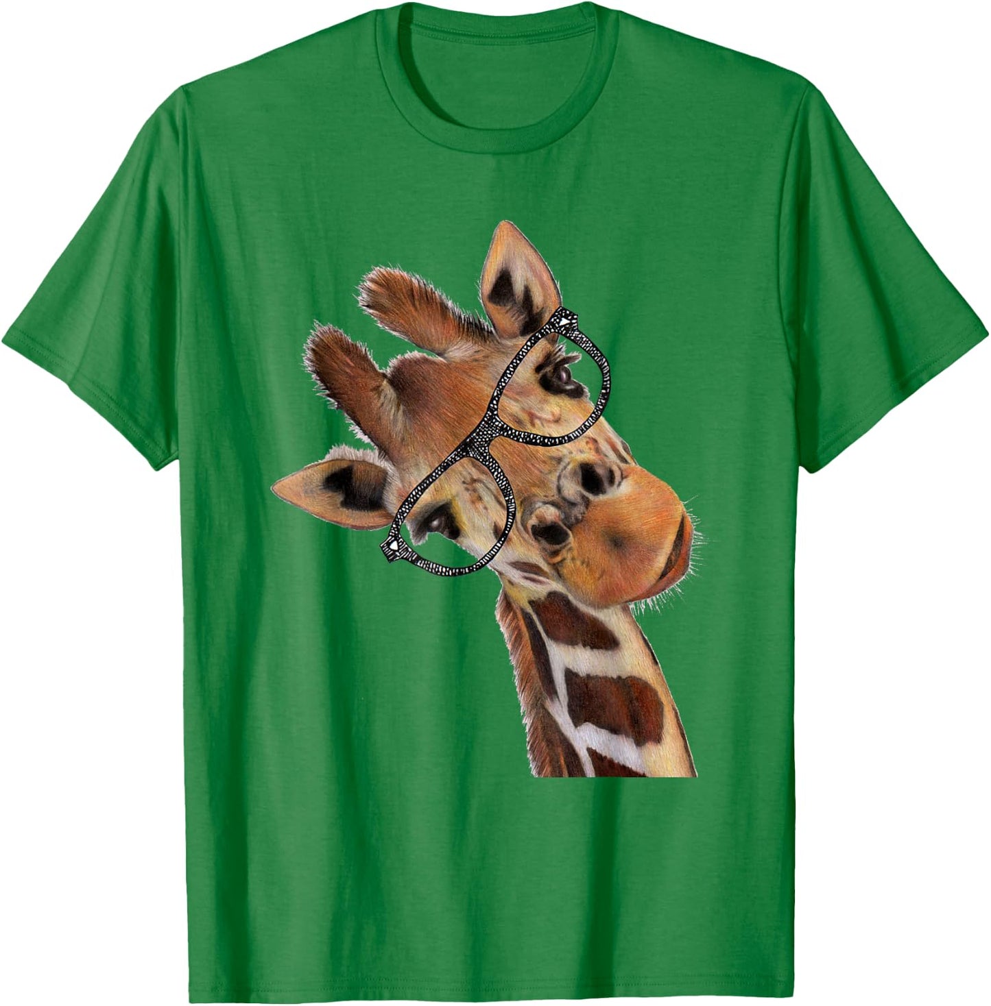 Good Time Hipster Giraffe Men's Women's Children's T-Shirt - T-Shirt | Irish Green