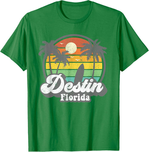Vintage Destin Florida Beach Surfing Retro 70s Surf Gift