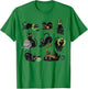 St Patrick's Day Shamrock Black Cat Irish Cats T-Shirt - T-Shirt | Irish Green