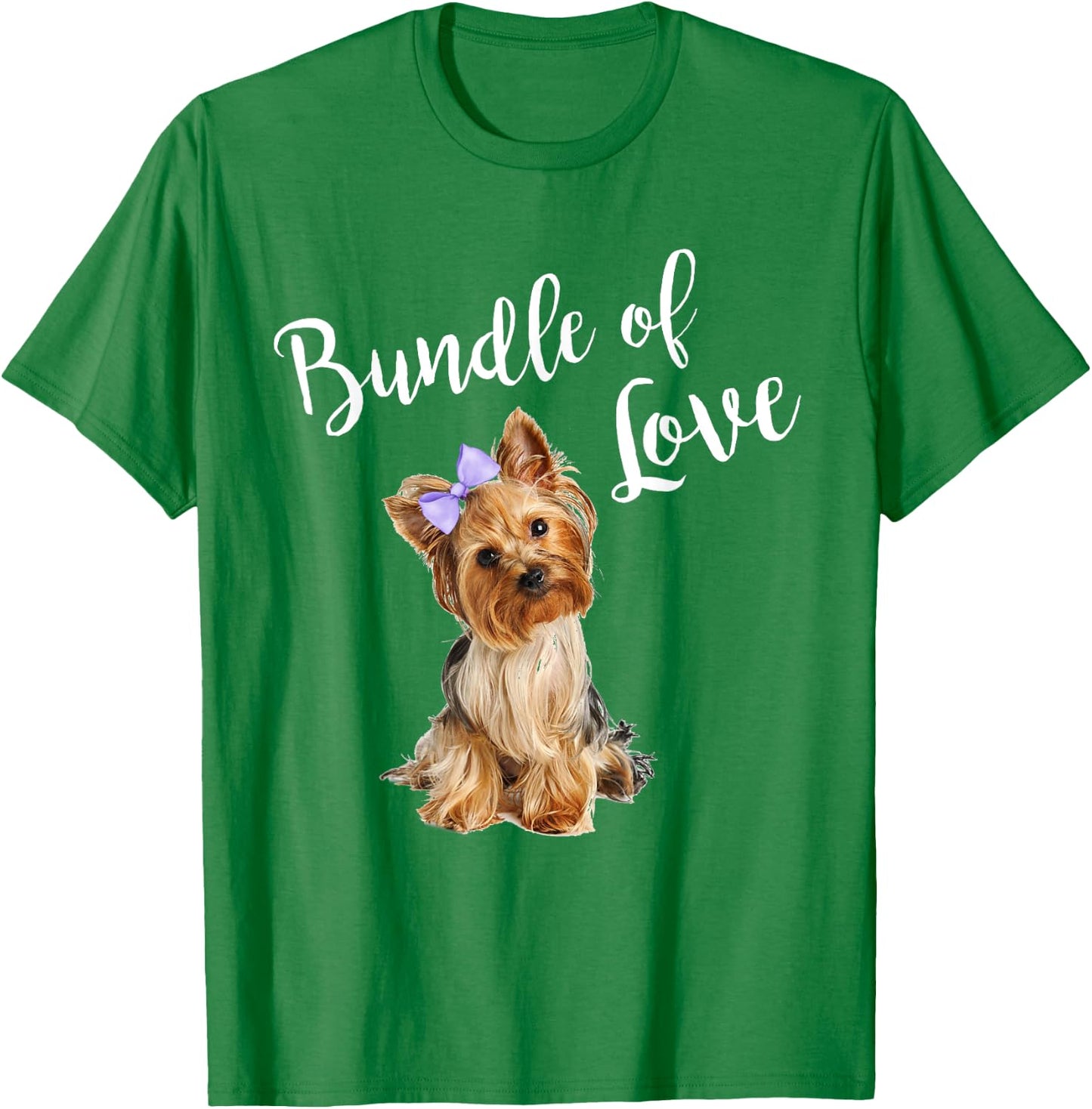 Cute Dog Quote Yorkie Puppy Love Shirt Men Women Kids T-Shirt - T-Shirt | Irish Green
