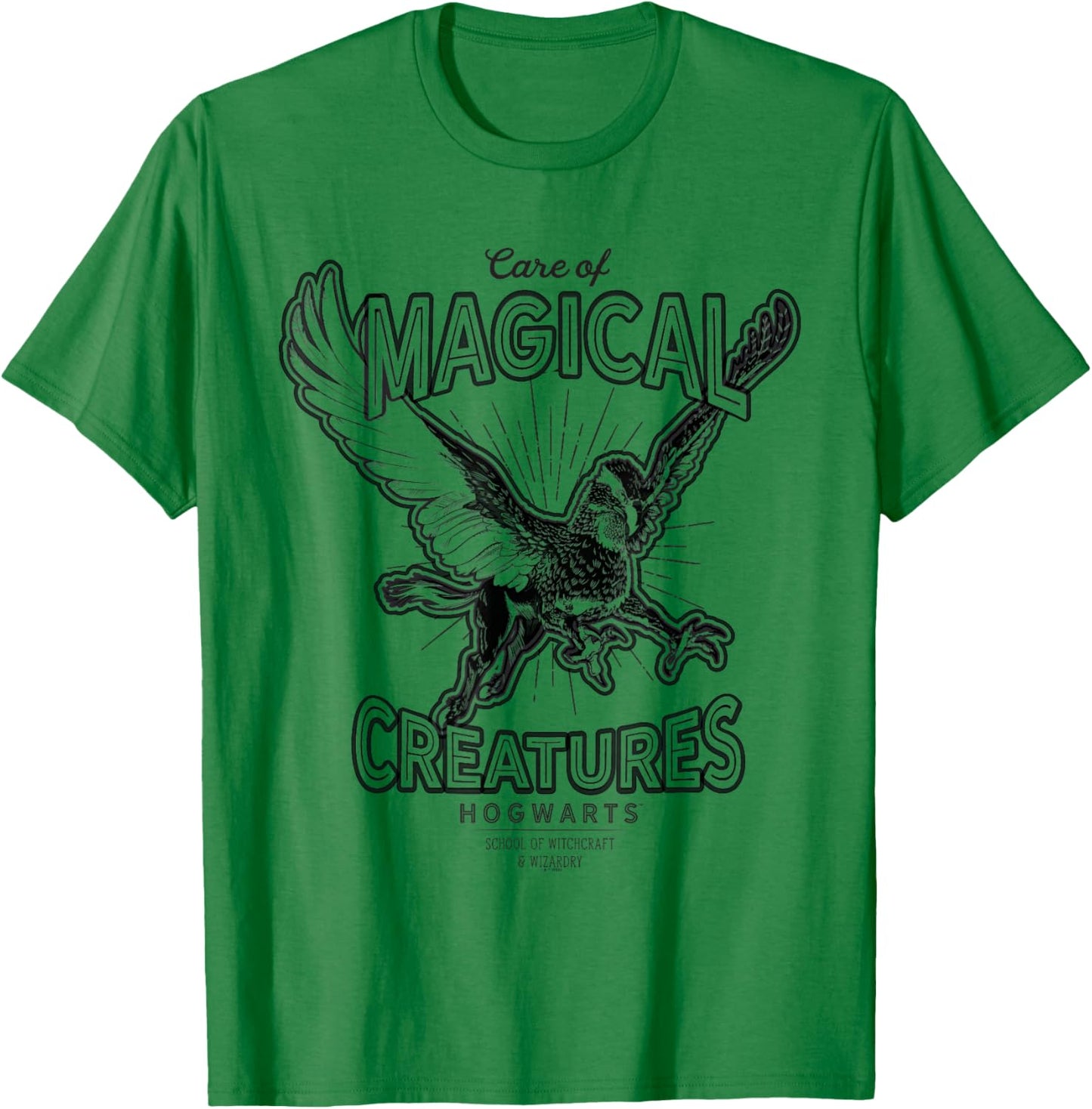 Harry Potter Care of Magical Creatures T-Shirt - T-Shirt | Irish Green