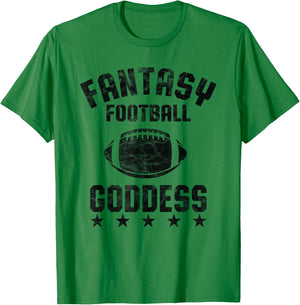Fantasy Football Goddess Women Cute Design for One Part T-Shirt - T-Shirt | Irish Green