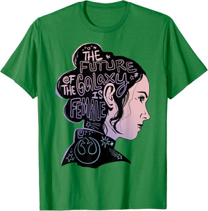 Star Wars Rey The Future Of The Galaxy Is Female T-Shirt - T-Shirt | Irish Green