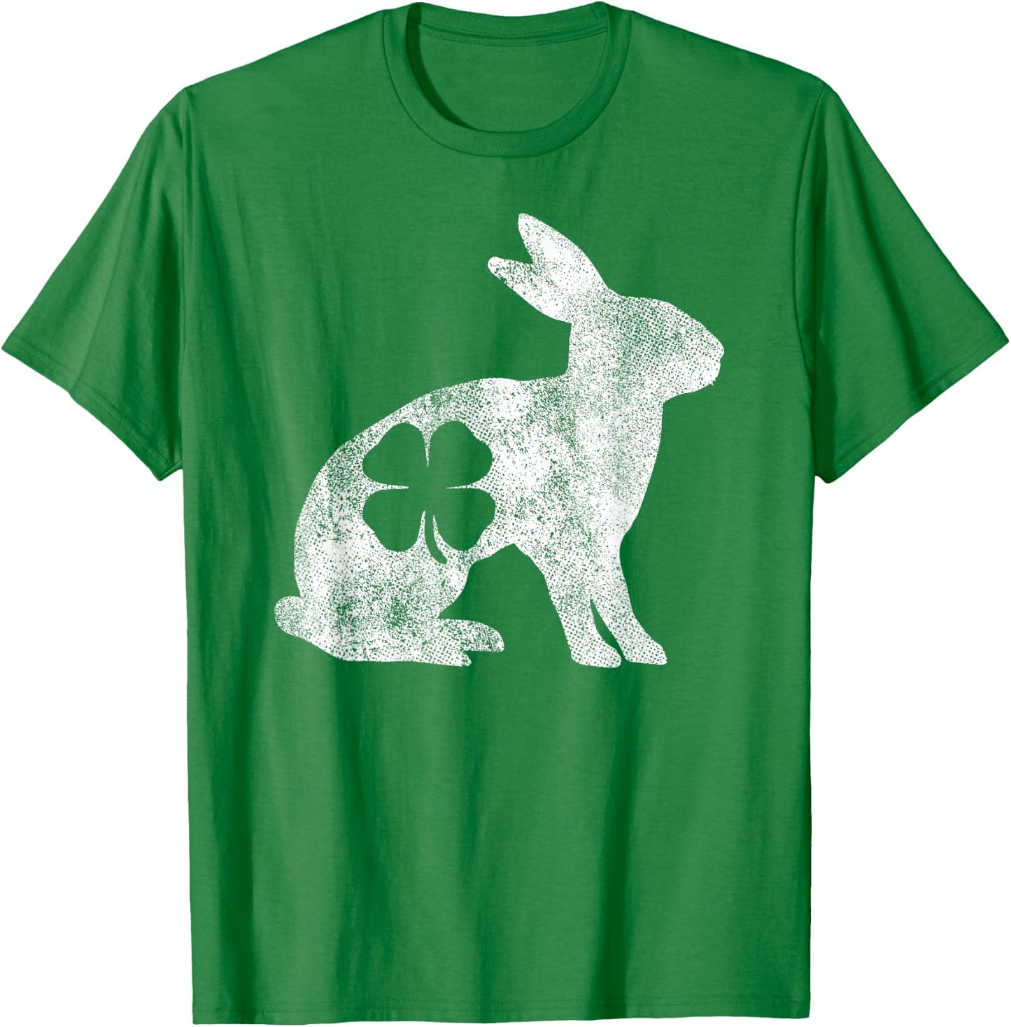 St. Patrick's Day Rabbit Bunny Irish Green Shamrock Clover T-Shirt - T-Shirt | Irish Green