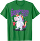 I'M GRUMPYCORN BEFORE MY COFFEE X Unicorn Angry with Coffee T-Shirt - T-Shirt | Irish Green
