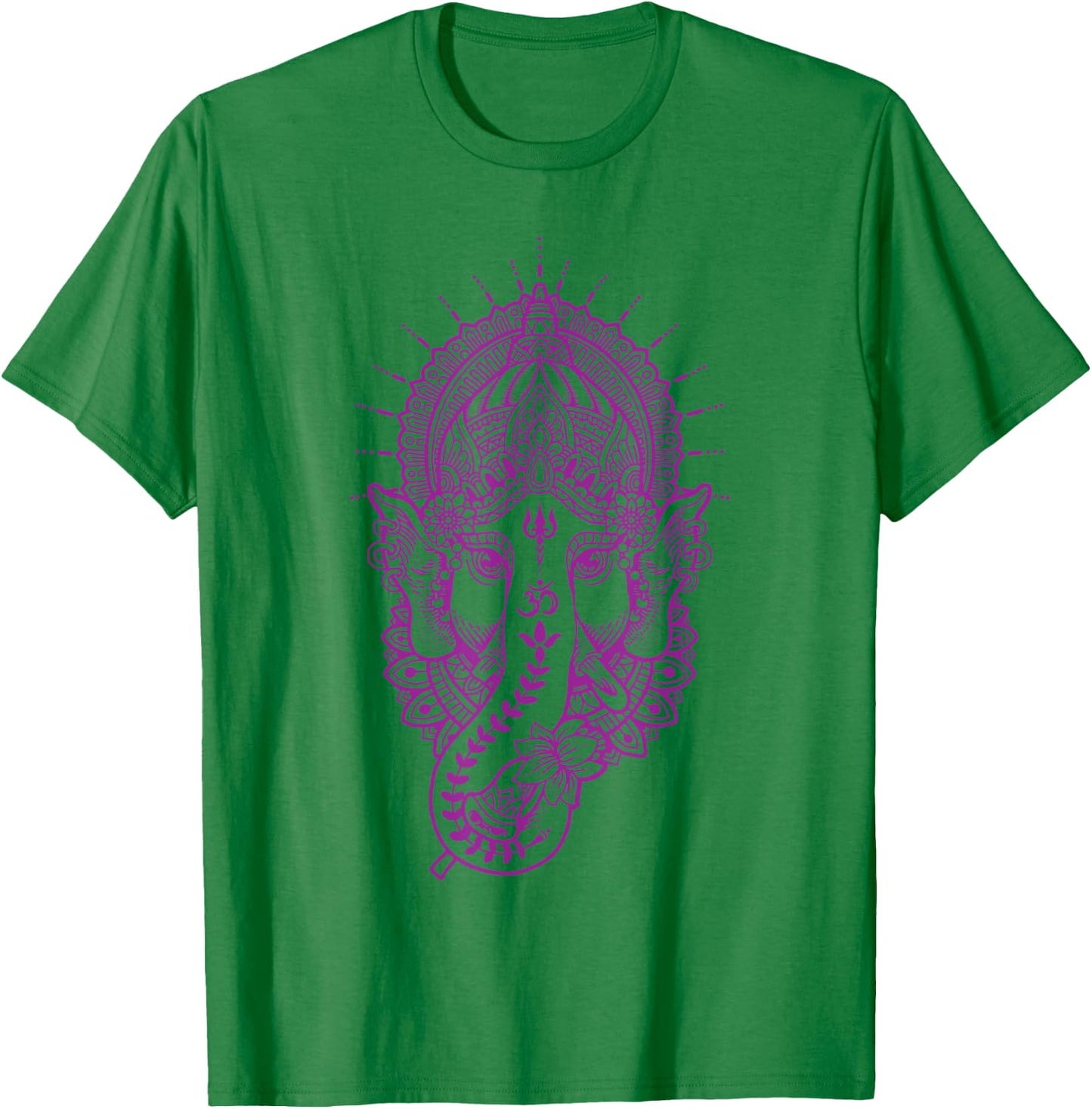Ganesh Symbol Yoga Hindu Men Women Meditation T-Shirt - T-Shirt | Irish Green