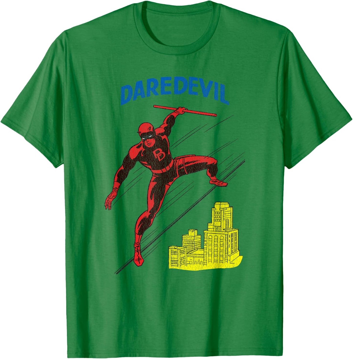 Marvel Daredevil Retro Comic T-Shirt - T-Shirt | Irish Green