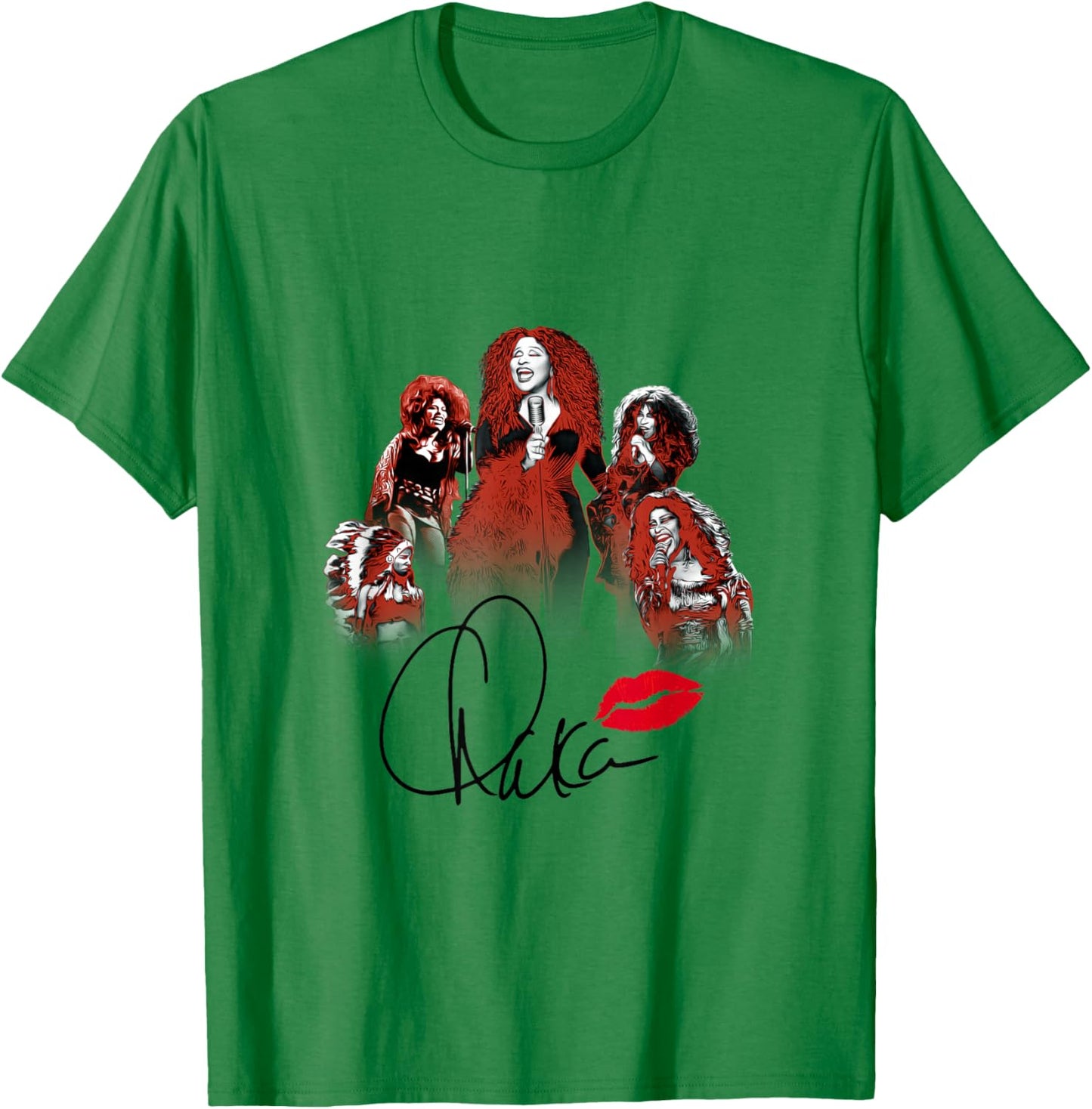 Chaka Khan - Lips 50 T-Shirt - T-Shirt | Irish Green