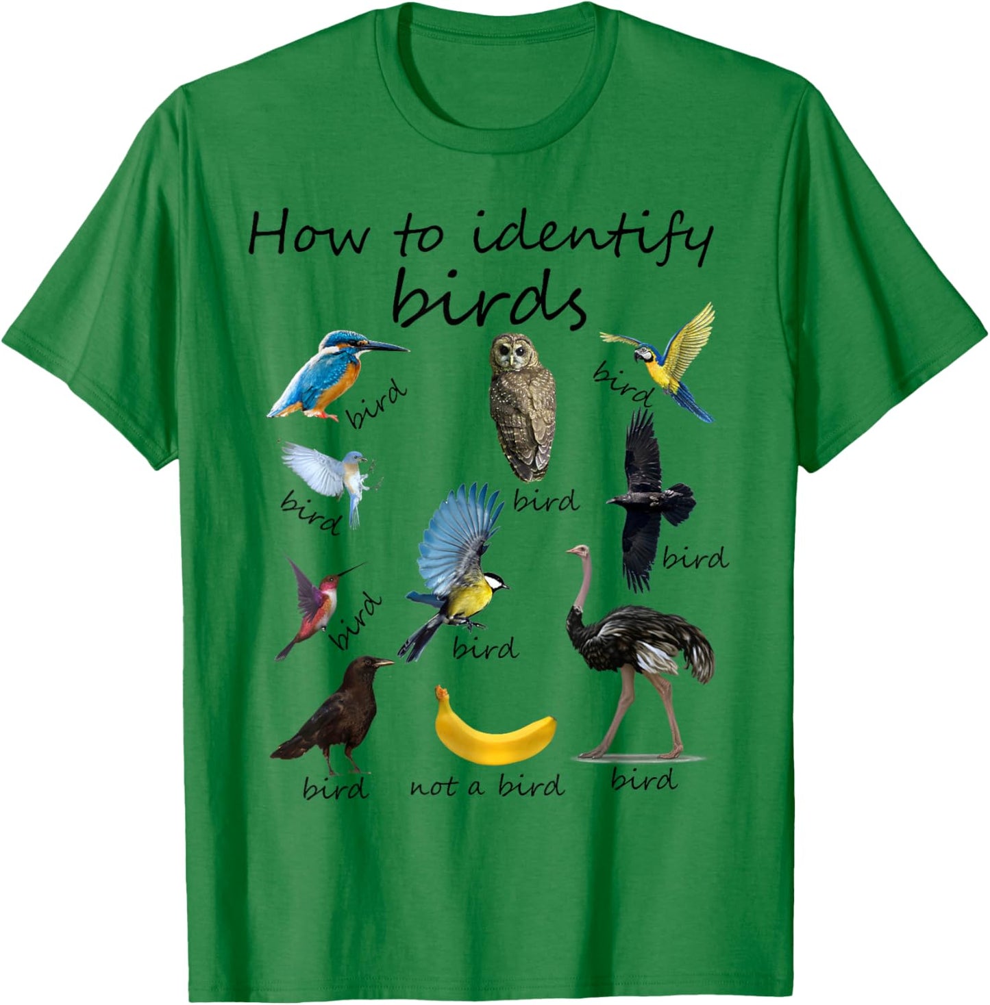 How To Identify Birds Bird Watcher T-Shirt - T-Shirt | Irish Green