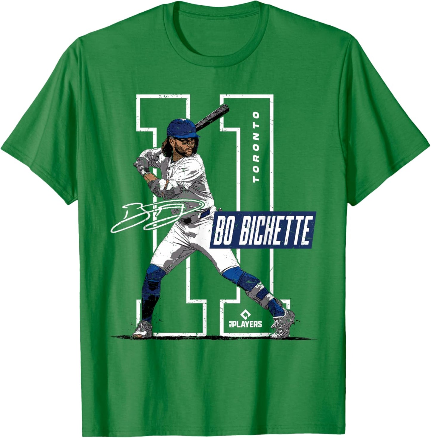 License Champs | Bo Bichette Toronto Blue -Kids Baseball Fan T-Shirt - T-Shirt | Irish Green