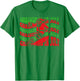 Christmas In July Surfing Funny Groovy Surfing Santa Claus T-Shirt - T-Shirt | Irish Green