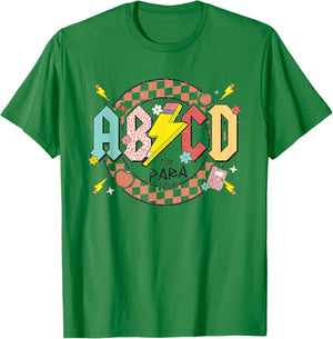The Para Tour ABCD Pencil Lightning Bolt Parapro End of Year T-Shirt - T-Shirt | Irish Green