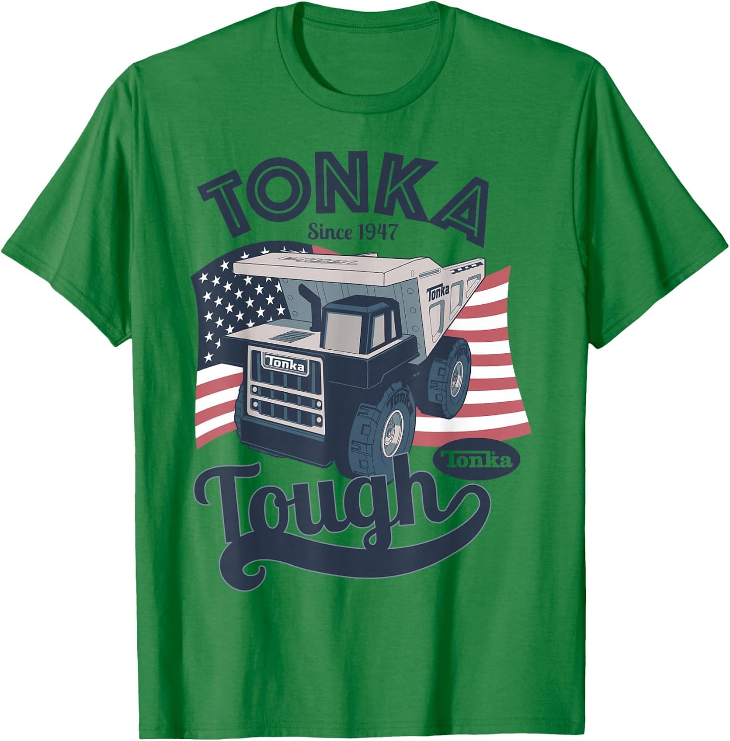 Tonka Tough American Flag Logo T-Shirt - T-Shirt | Irish Green
