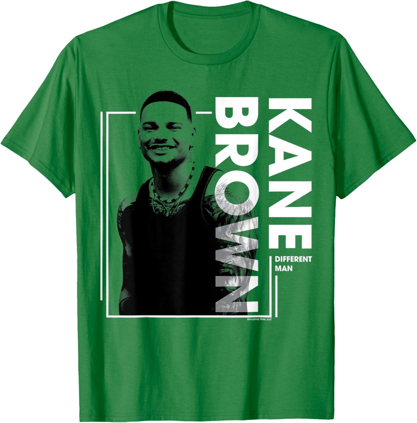 Kane Brown - White Lines T-Shirt - T-Shirt | Irish Green