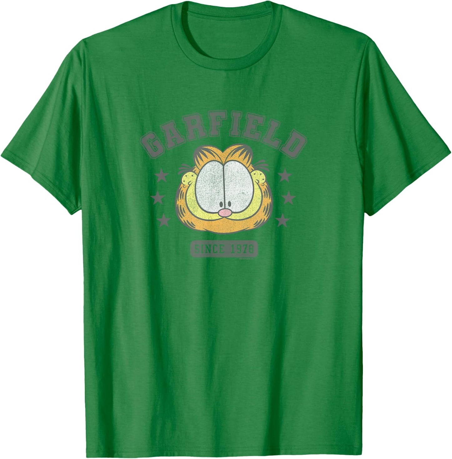 Garfield Big Face College Since 1978 T-Shirt - T-Shirt | Irish Green