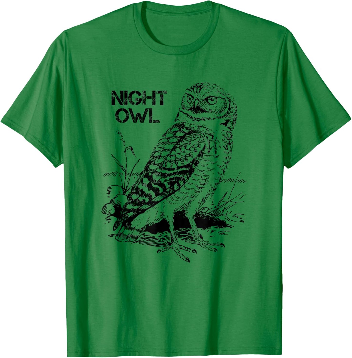 Night Owl for the Night Shift Worker T-Shirt - T-Shirt | Irish Green