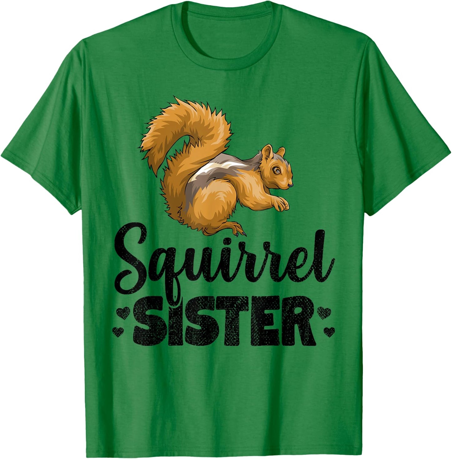 Squirrel Sister Squeak Chestnut Animal T-Shirt - T-Shirt | Irish Green