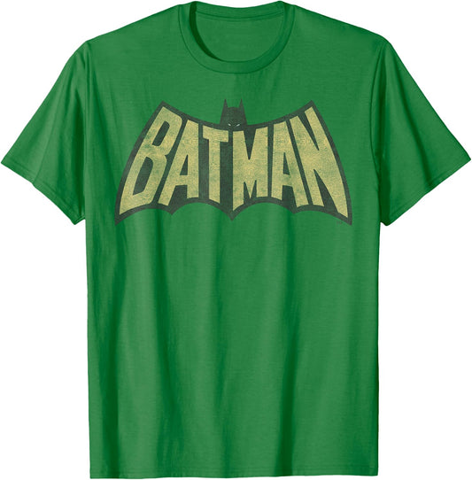 DC Comics Batman Vintage Logo T-Shirt - T-Shirt | Irish Green