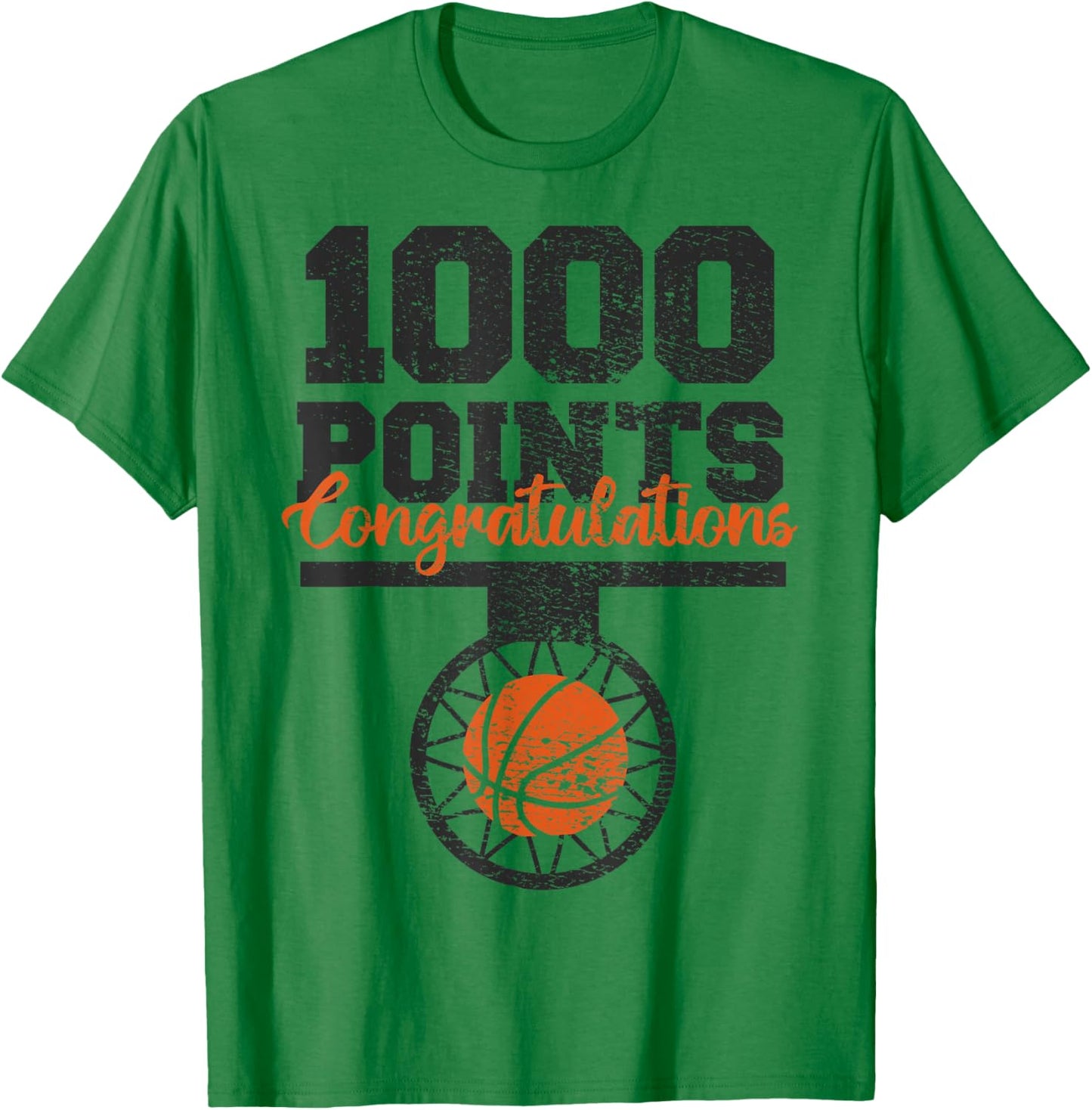1000 Points Basketball Scorer High School Basketball Player T-Shirt - T-Shirt | Irish Green