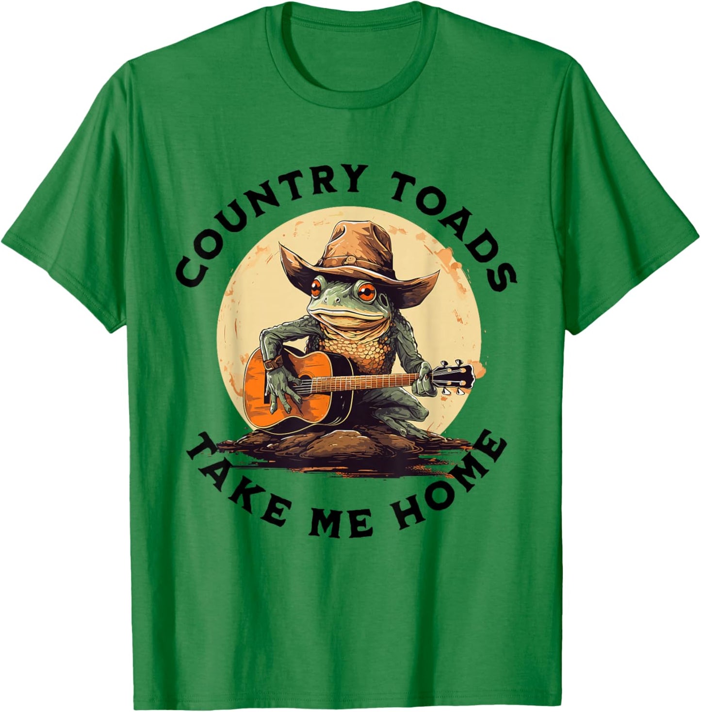 Country Toads Take Me Home Funny Country Music Toad T-Shirt - T-Shirt | Irish Green