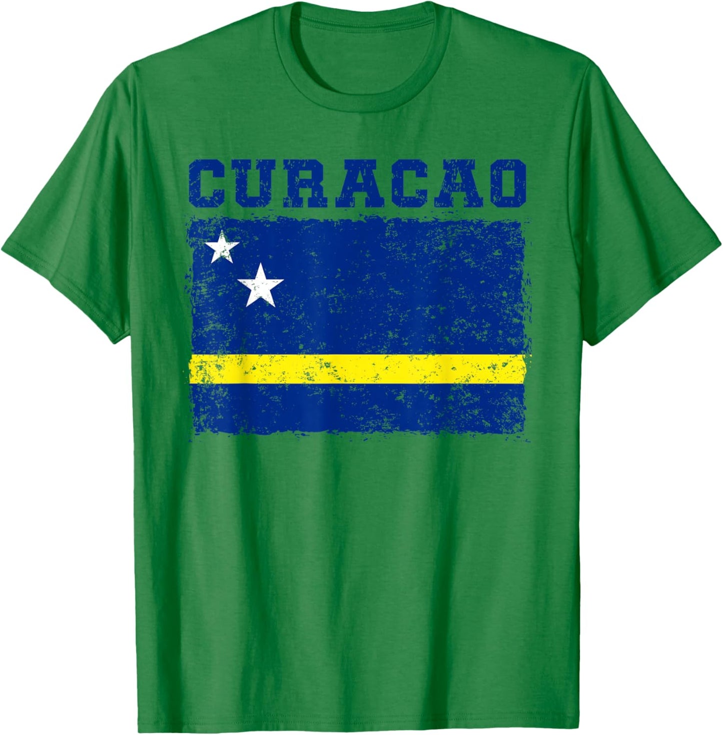 Curacao Flagge Herren Damen Sport Unterstützung Curacao T-Shirt - T-Shirt | Irish Green