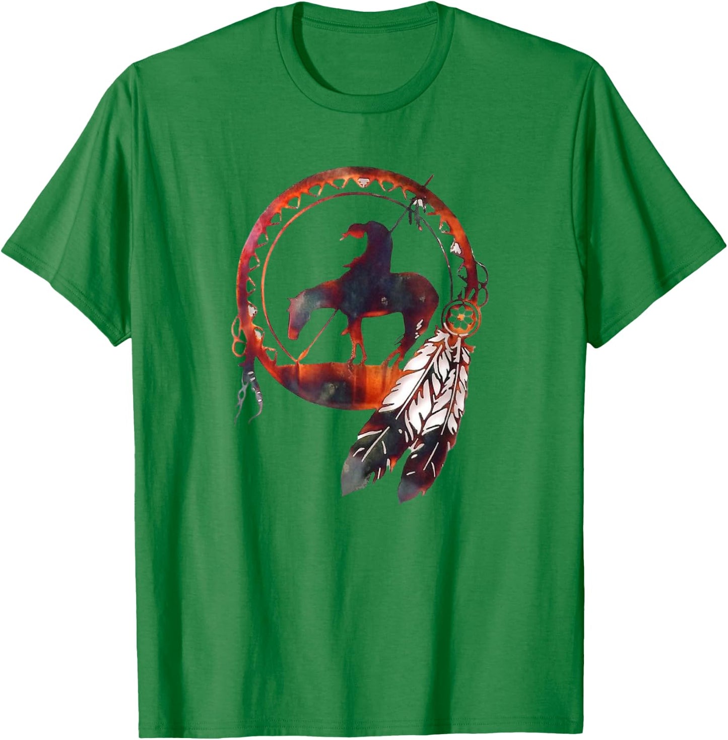 ZuZu Spirit Kids -Adults Blue Small Modern Graphic T-Shirt - T-Shirt | Irish Green