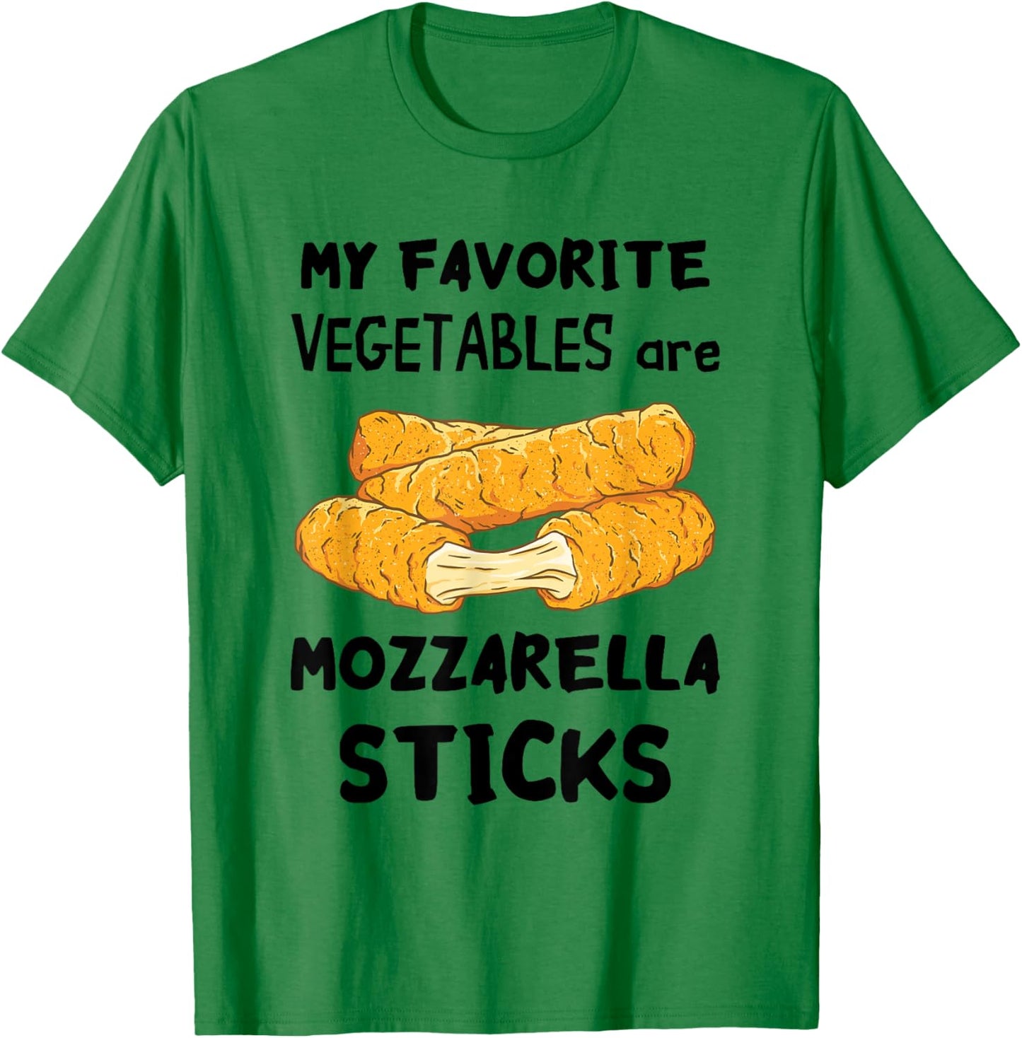 Mozzarella Sticks Melted Cheese Stick Favorite Vegetable T-Shirt - T-Shirt | Irish Green