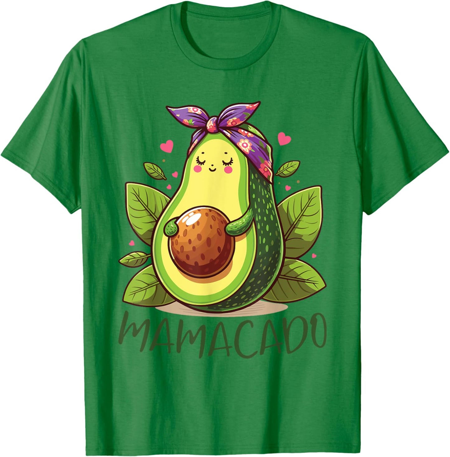 Mother's Day Avocado Lover Pregnancy Announcement Mamacado T-Shirt - T-Shirt | Irish Green