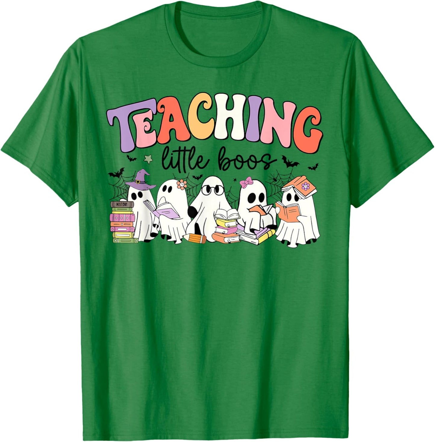 Teaching My Little Boos Teacher Ghost Teacher Halloween Women Kids T-Shirt - T-Shirt | Irish Green