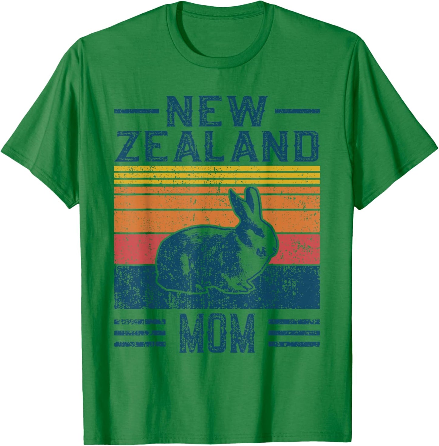 Best Rabbit Mom Women - Vintage New Zealand T-Shirt - T-Shirt | Irish Green