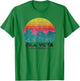 Isla Vista Surfing Waves Beach Retro California Sunset Surf T-Shirt - T-Shirt | Irish Green