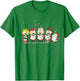 Peanuts Christmas - Blue, -Adults, Small, Short Sleeve, Classic Fit, Cotton, Polyester Blend T-Shirt - T-Shirt | Irish Green