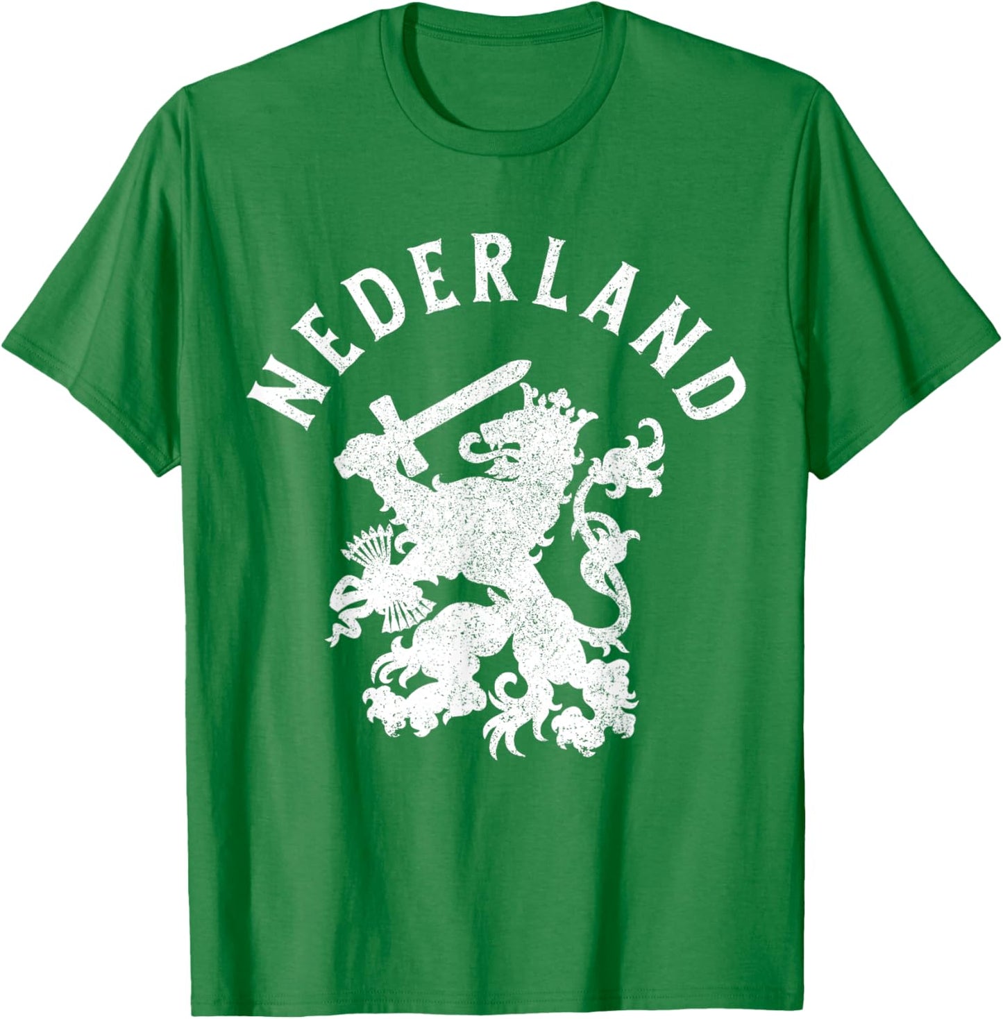 Nederland Netherlands Lion Holland Vintage Orange T-Shirt - T-Shirt | Irish Green