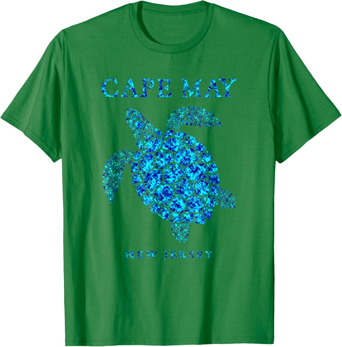 Cape May New Jersey NJ Sea Turtle Beach Souvenir Girls Boys T-Shirt - T-Shirt | Irish Green