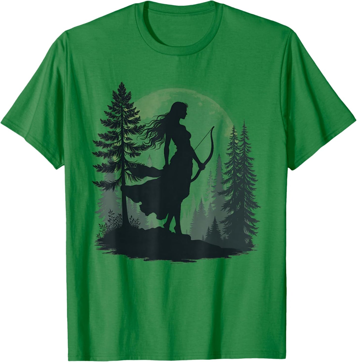 Agema Apparel Greek Goddess Artemis , Women's Adults, Short Sleeve, White, Small, Artemis , Greek Mythology Gift T-Shirt - T-Shirt | Irish Green