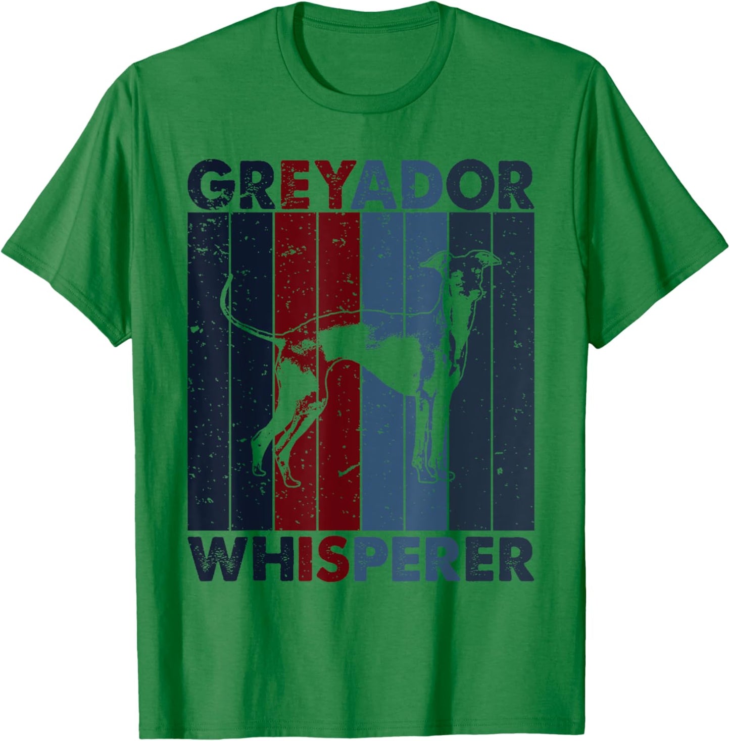Dog Dad Mom Whisperer - Vintage Greyador T-Shirt - T-Shirt | Irish Green