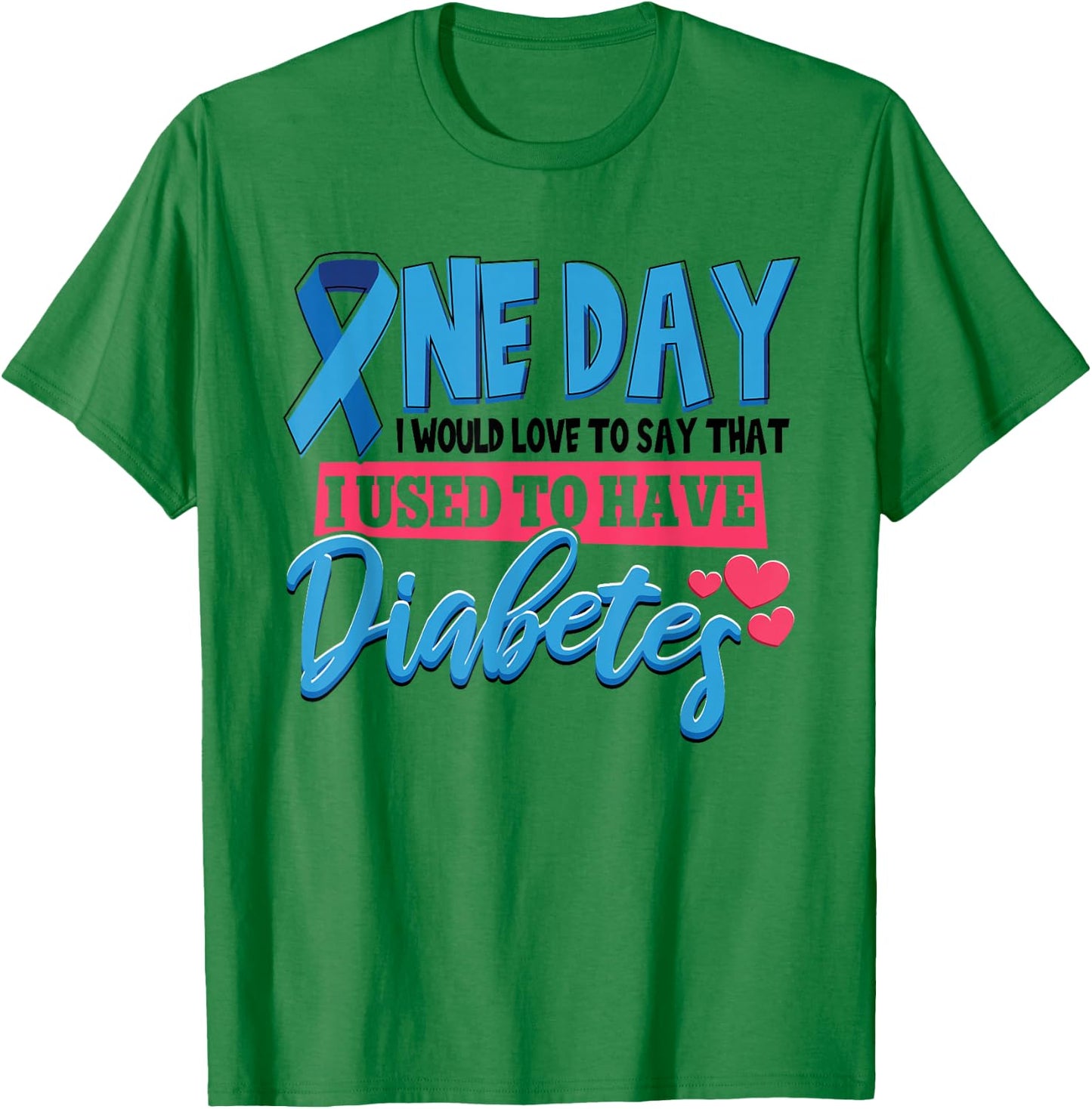 Blue Ribbon Diabetes Awareness Kids T-Shirt - T-Shirt | Irish Green