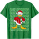 Disney Donald Duck Bah Humbug Christmas Text Stack T-Shirt - T-Shirt | Irish Green